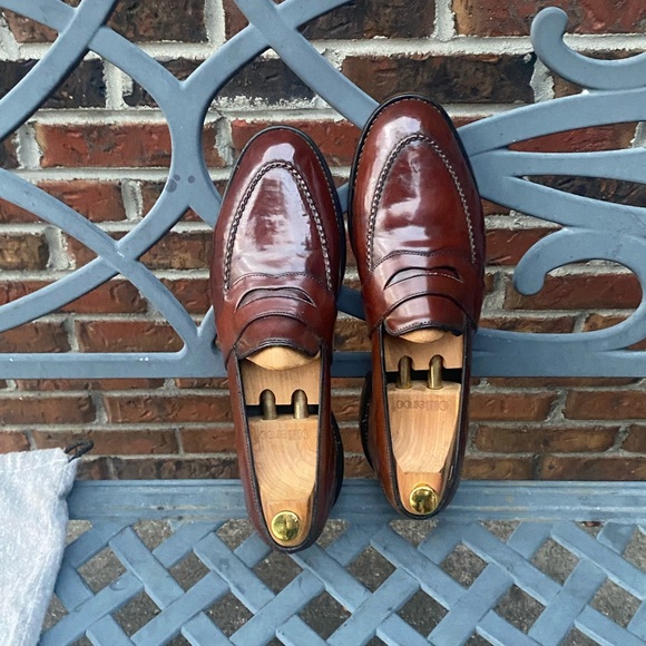 Allen Edmonds Randolph Penny Loafer in Shell Cordovan 13C - Picture 4 of 13